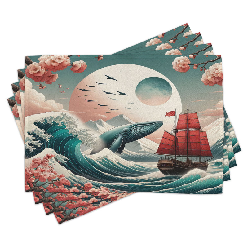 Ensemble de 4 napperons Ambesonne Nautical