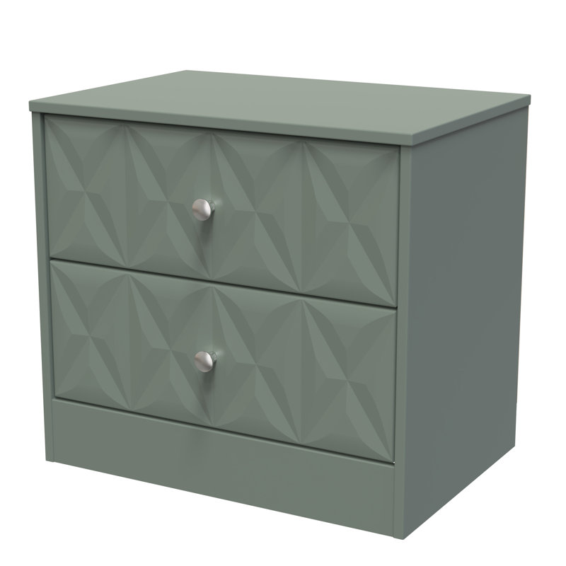 Ceinwen 58cm W Manufactured Wood Bedside Table, Reed Green
