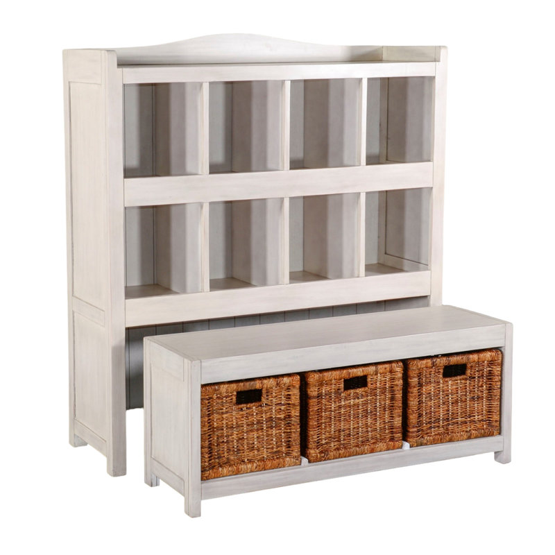  Makela Cube Bookcase, Marble White