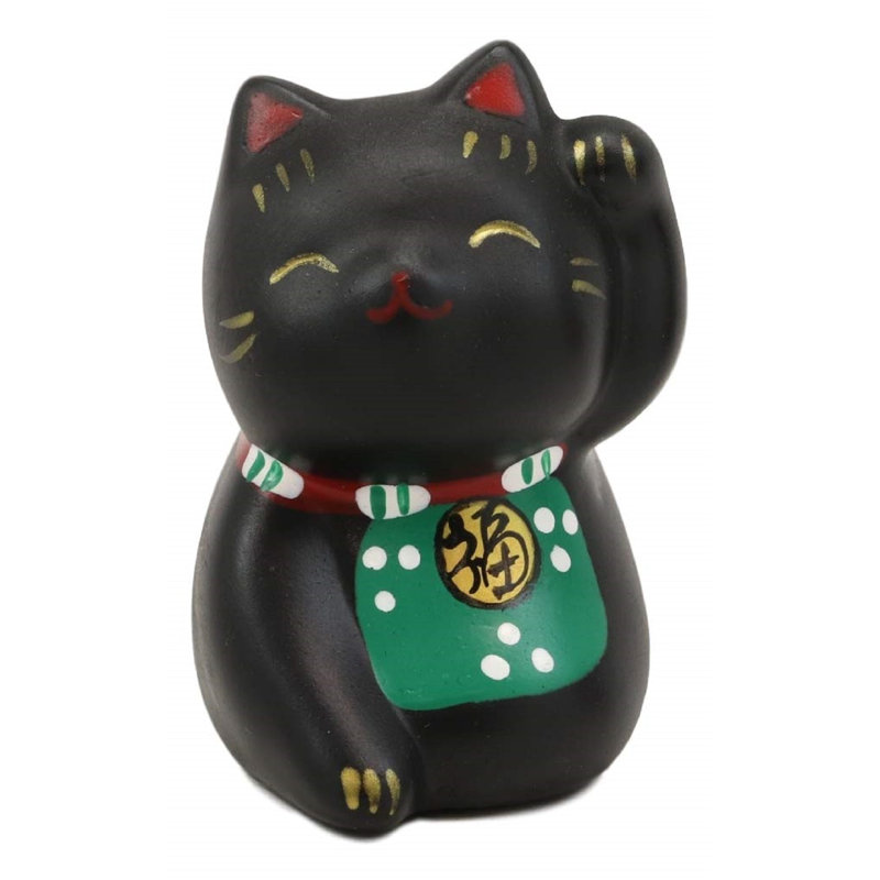 Figurine miniature en céramique Sachso Good Luck and Fortune, 2 po x 2,5 po x 1,75 po, Or