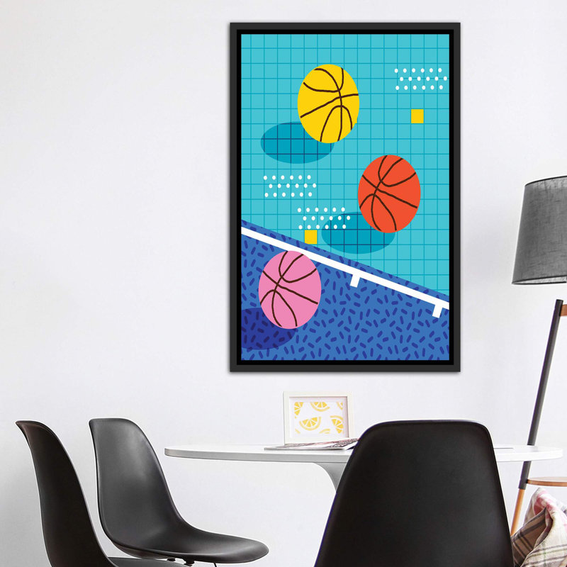 Alljour - reproduction d'art, Pas de tapis, H 60 po x l 40po x P 1,5 po, Toile avec cadre noir