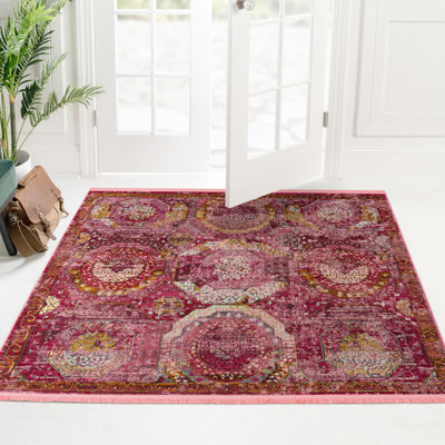 Folmar Oriental Pink Area Rug