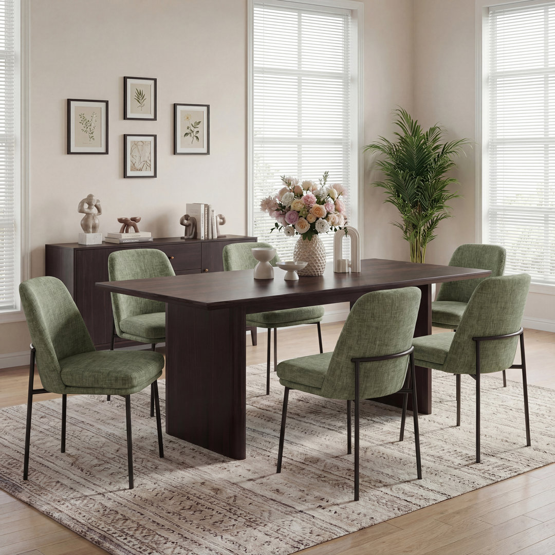 Upholstered Parsons Side Chair Dining Chair (Set of 6) Corrigan Studio® Upholstery 