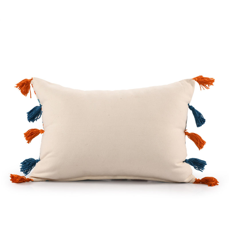 Housse et insert de coussin rectangulaire intérieur / extérieur en mélange de polyester