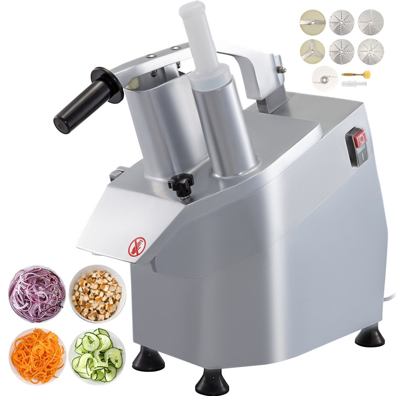 Commercial Stainless Steel Variable Speed Food Processor with 6 Blades