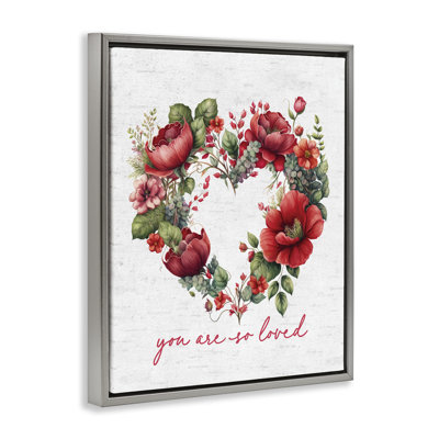 Cadre flottant avec couronne de cœur «So Lived Romantic», design par lettré et doublé