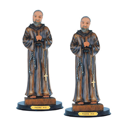 "Ensemble de 2 pièces" ICE ARMOUR 12 "H Padre Pio Statue de Saint Pio de Pietrelcina