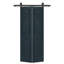 Porte de grange pliante à panneaux en panneau de fibres à densité moyenne avec ensemble de quincaillerie d'installation-89200914-86499648
