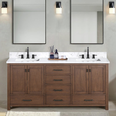 Souther 72" Double Bathroom Vanity with Top