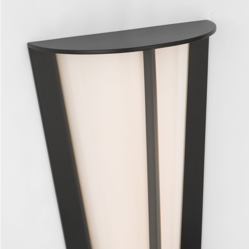 Barbara Barry Phinn 12" Tapered Sconce, Steel, Modern Iron