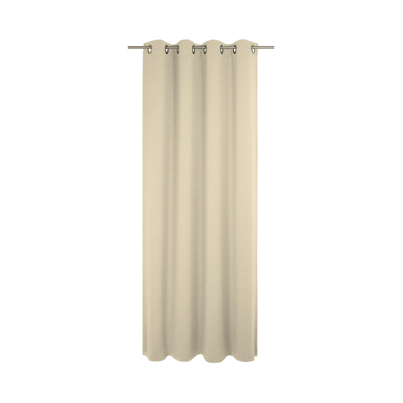 Jaylene Room Darkening Single Curtain Panel, 132 W x 145 D cm, Beige