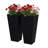 Black Metal Tapered Pot Planter-689900446