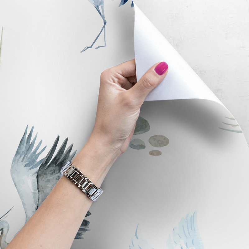 Lylah Crane Birds Wallpaper, 208 x 146cm