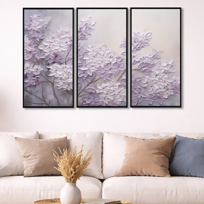 Kalvin - Lilacs Canvas Art Set