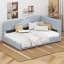 Lit de jour d'angle rembourré, lit de jour moderne en L avec dossier incurvé capitonné-708943187-708943184