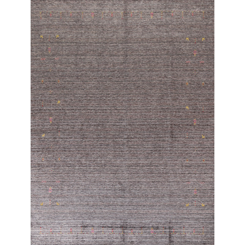 Tapis indien rayé Gabbeh 8 x 10