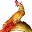 LIULI Crystal Art Crystal Phoenix Sculpture, "Splendor Of The Phoenix"