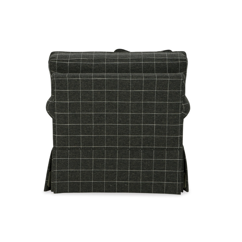 Reta Armchair, Savane 45 Charcoal Plaid