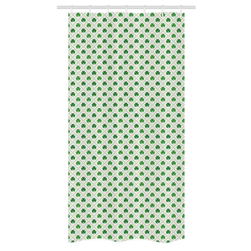 Luling Geometric Shower Curtain with Hooks Included, 36" W x 72" L