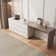 Recruls Home Office 97.6’‘ Extendable Dresser Desk with Storage Drawers, Rectangular/L-shaped Desk