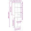 Highboard 50X35x180 Cm Engineered Wood-1897897302