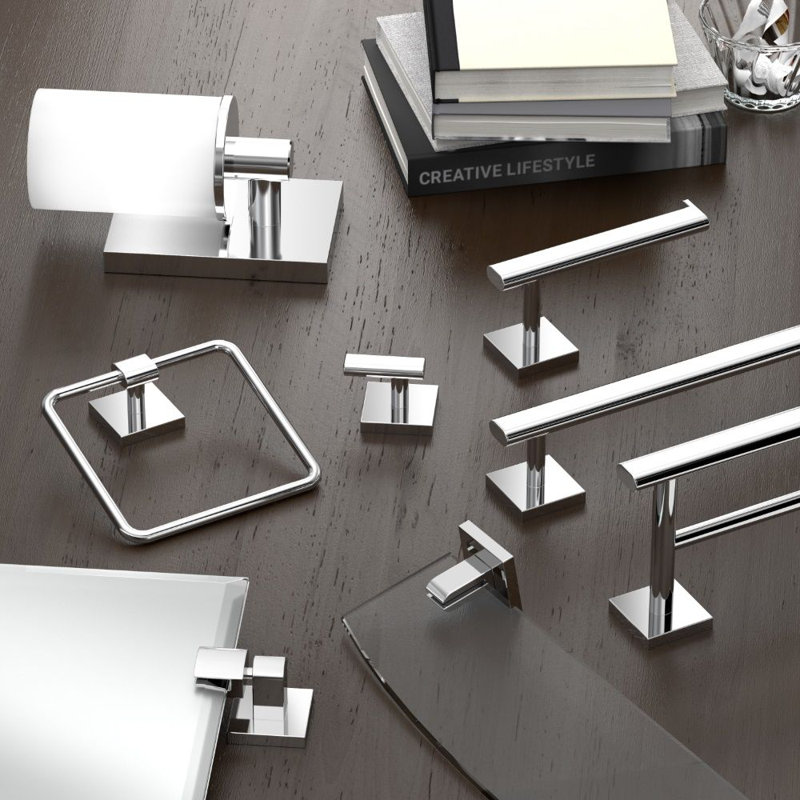 Elevate Wall Mounted Robe Hook, Chrome