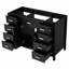 Meuble-lavabo 47 po sans lavabo, armoire seulement, 2 portes et 8 tiroirs, système de fermeture en douceur, conception classique