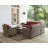 5 - Person Modular Patio Conversation Set with Cushions-588668060-537621967