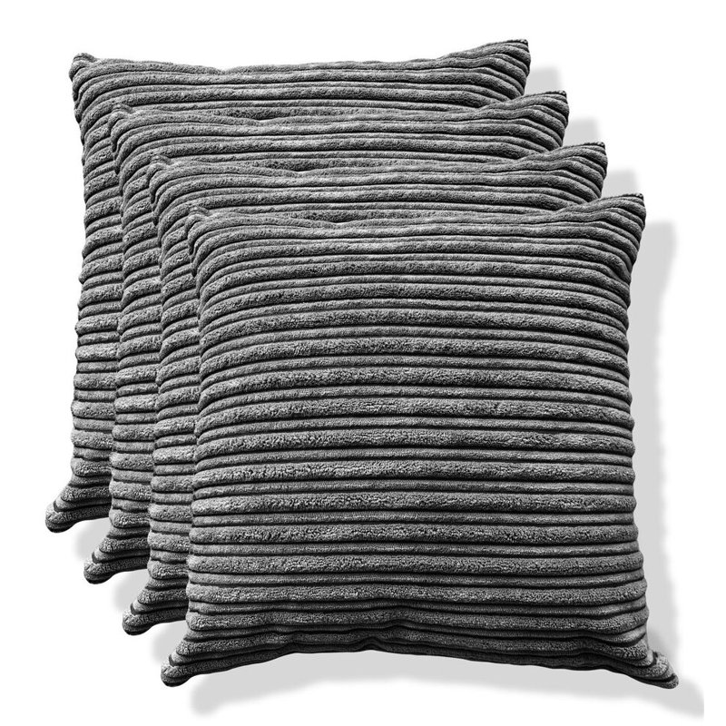 Beneta Square Throw Cushion, Grey