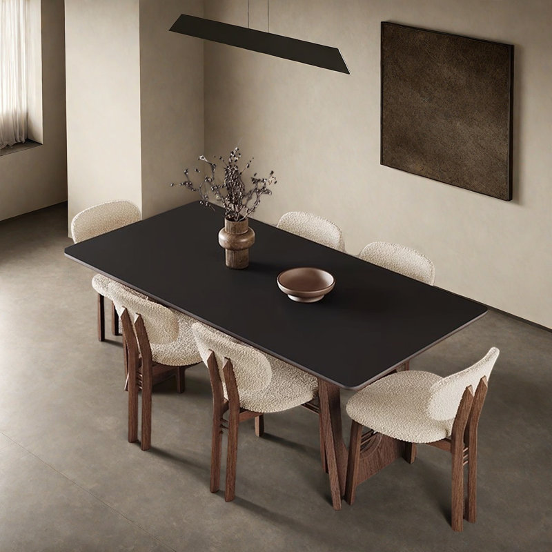 Ensembles de table de salle à manger de luxe rétro légers., H 29,53 po x L 62,99 po x l 31,5 po