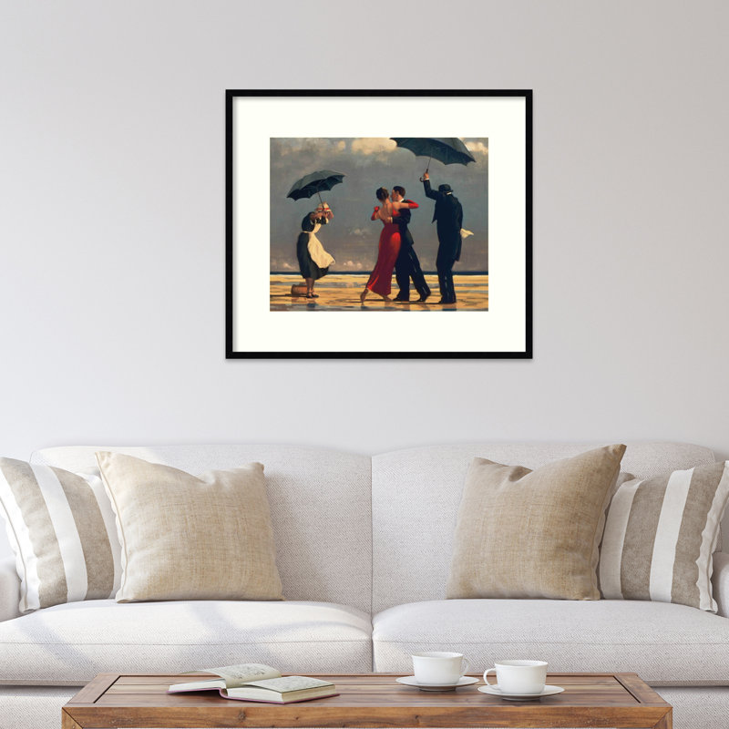 «The Singing Butler» par Jack Vettriano - impression d'un seul cadre, Noir, L 37 po x H 30 po