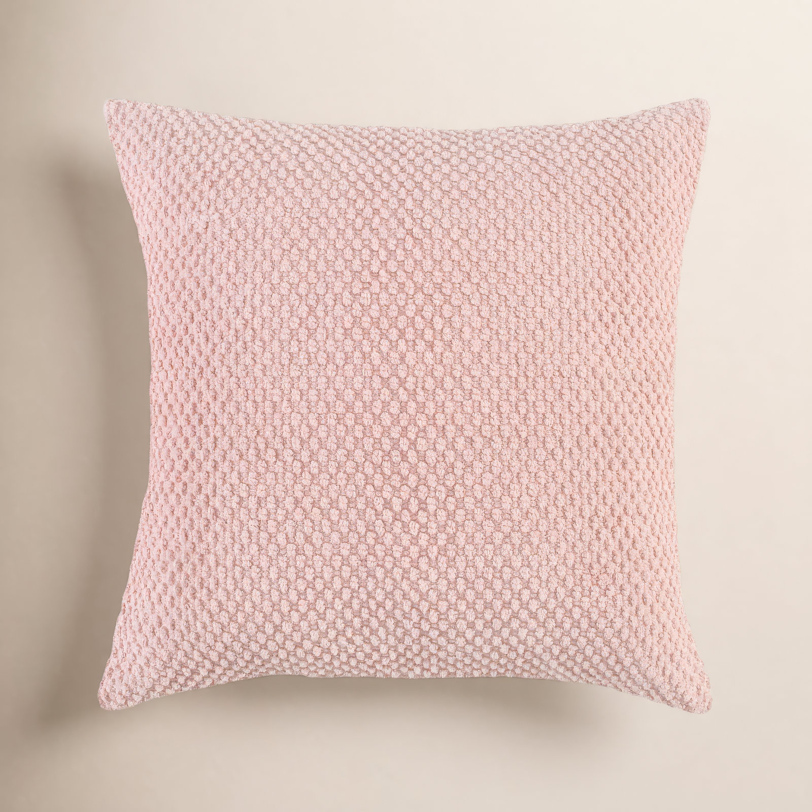 Saskia Embroidered Throw Pillow, Blush