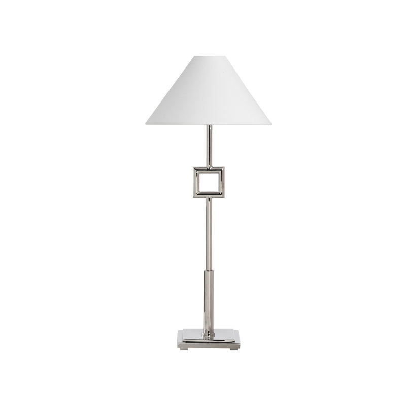 Lampe de table Overhill - nickel poli, Nickel poli