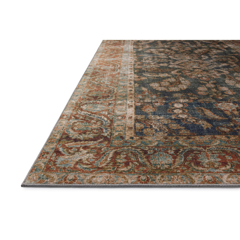Chris Loves Julia x Loloi Jules Ocean/Spice Area Rug