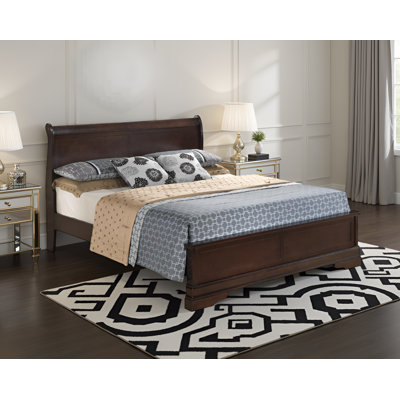 Cairns Black Queen Panel Bed