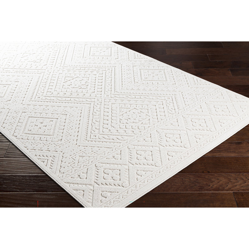 Euramo Boho Cream Area Rug, Rectangle 160 x 220cm