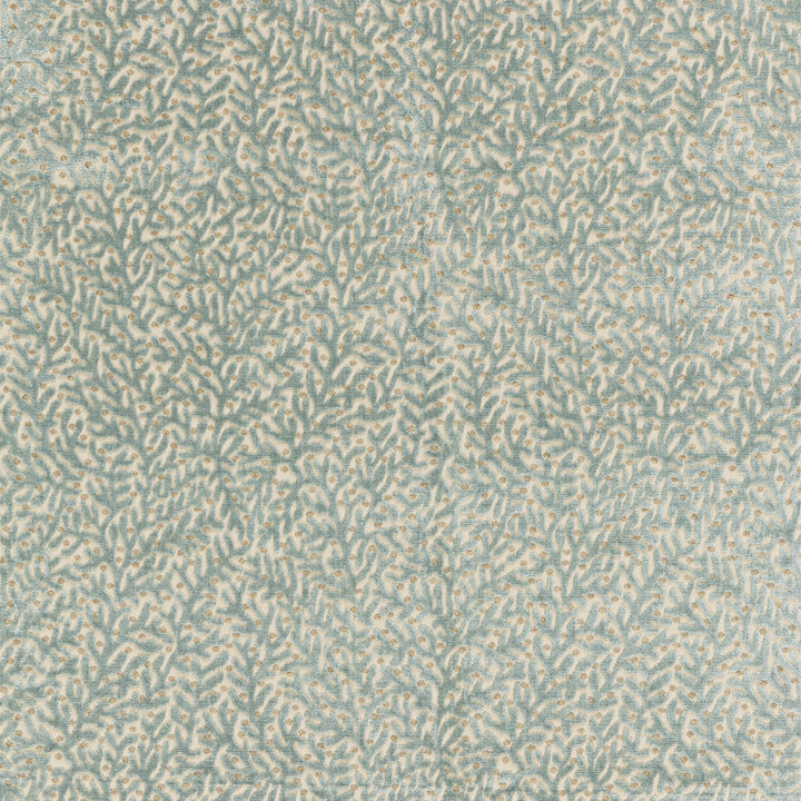 Tissu en velours Jardin Corallina, Lagon