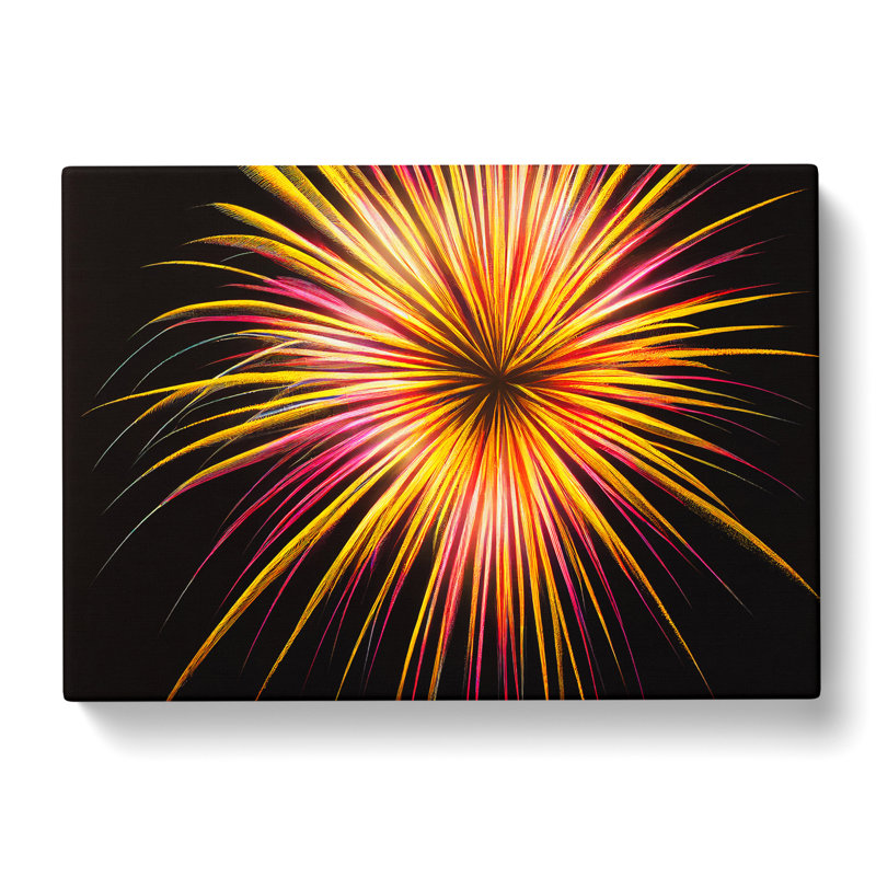 Revolutionary Fireworks - Wrapped Canvas, 35cm H x 50cm W x 3cm D