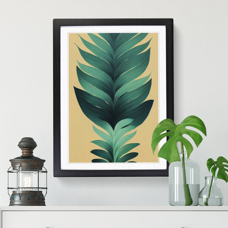 FRM-V0523-1867X Plant Leaf Art Vol.8 - Picture Frame Print
