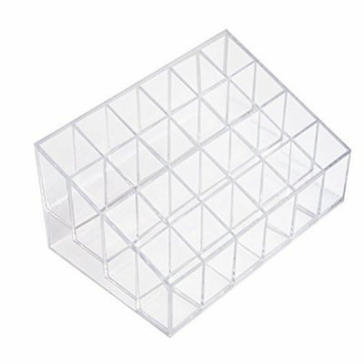 ClearView 24-Slot Cosmetic & Makeup Organizer Stand