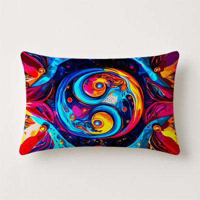 Chromatic Mirage Indoor And Outdoor Pillow