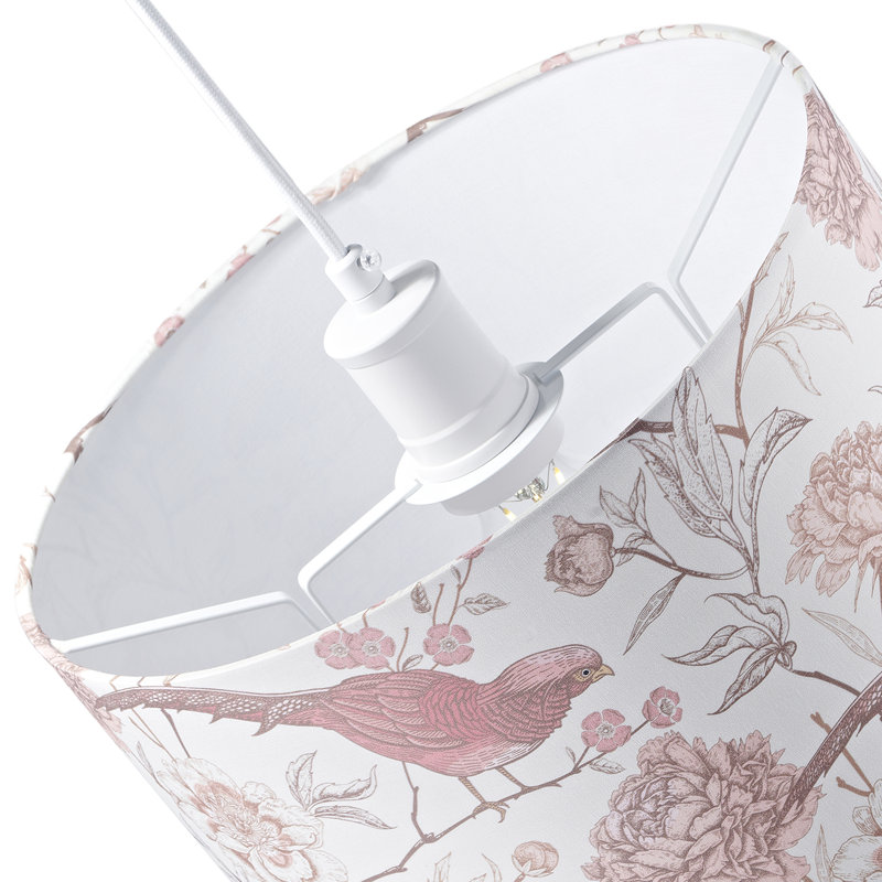 20cm H Cotton Drum Lamp Shade ( Screw On )