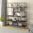 Whitmore 72" Tall Rectangular Bookcase in Blackened Bronze