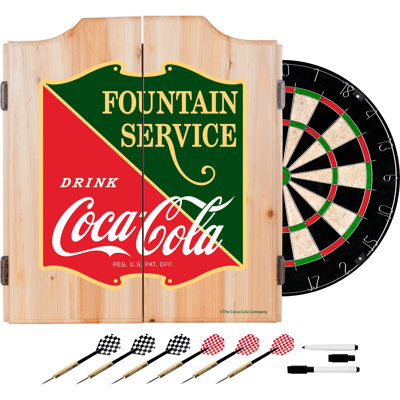 Trademark Global Bristle Dartboard and Cabinet Set (Darts Included)