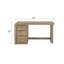 Bureau en chêne noueux Junior Junior, trois tiroirs de rangement, glissières à fermeture automatique, cadre à bords arrondis, profondeur de 58 po, largeur de 28 po, hauteur de 30 po, bureau en bois massif