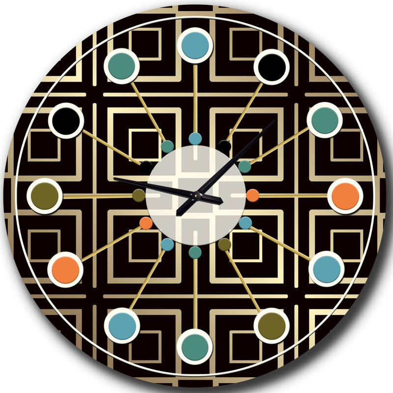 Horloge murale Golden Luxury, Grand