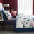 Satin Floral Flat Sheet-71447501-71447504