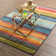 Tapis orange/bleu Las Cazuela Bartlett