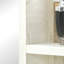 Armoire de salle de bain de 25 po x 25,5 po avec miroir et rangement, fixation murale élégante pour le salon