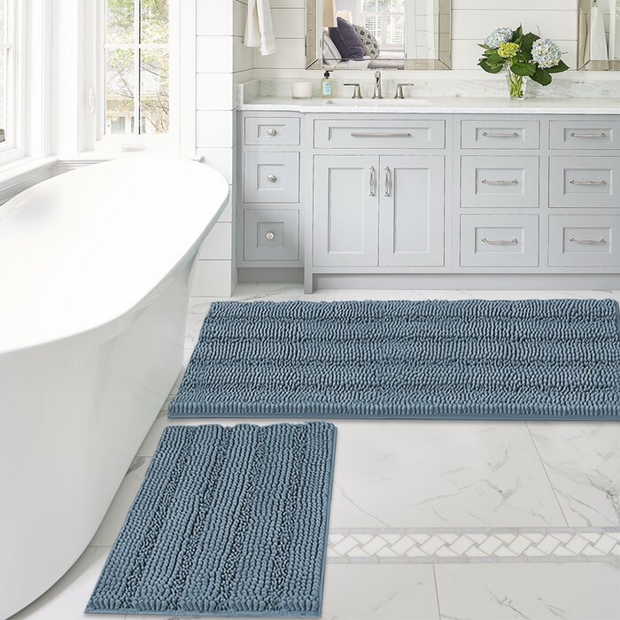 Latitude Run® Bath Rug with Non-Slip Backing & Reviews | Wayfair